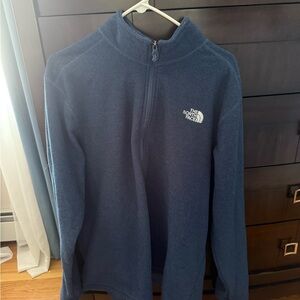 Mens North Face Navy Quarter-Zip Fleece